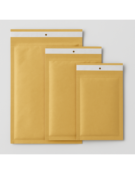 Sobre acolchado marrón REF H/5 270 x 360 mm int. (290x370 mm ext.)