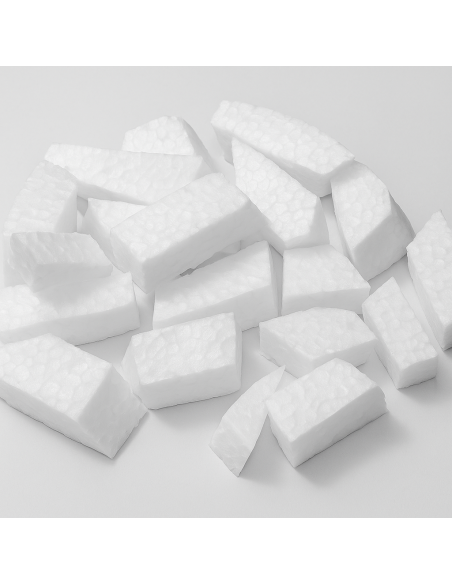 Bolsa relleno de cuadradillo corcho blanco