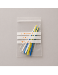 Bolsa PE autocierre con bandas de escritura 2