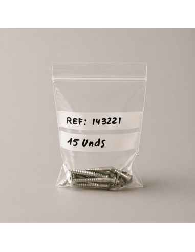 Bolsa PE autocierre con bandas de escritura