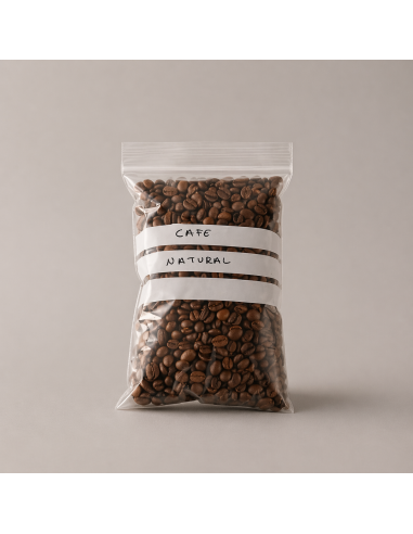 Bolsa PE autocierre con bandas de escritura