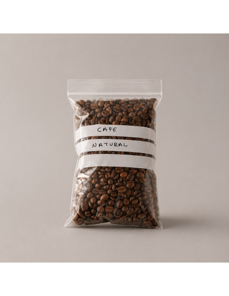 Bolsa PE autocierre con bandas de escritura