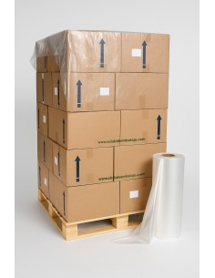Lámina Cubre Palet transparente PE  A-150  G-150 (50 kg/bobina)