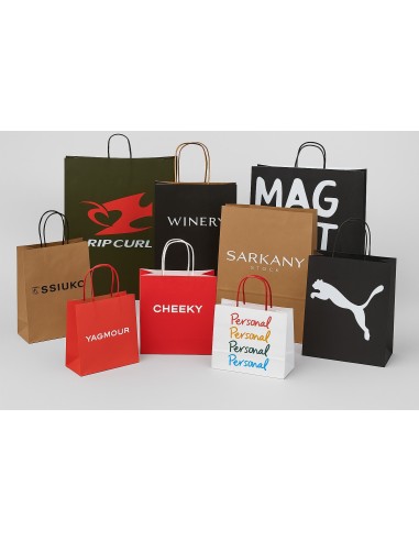 Bolsas de papel estándar y personalizadas