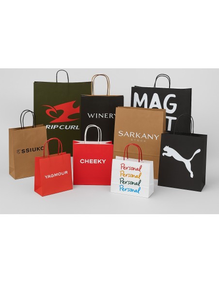 Bolsas de papel estándar y personalizadas