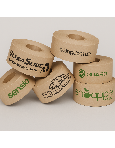 Cinta adhesiva eco papel kraft personalizada Cinta adhesiva eco papel kraft personalizada
