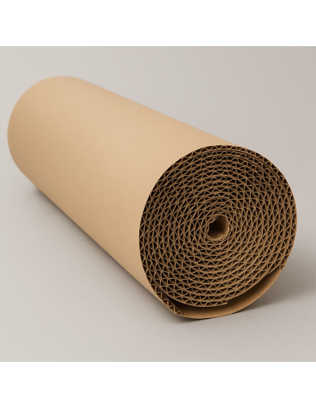 Bobina de Cartón Ondulado Ecológico – 100 m Bobina de Cartón Ondulado Ecológico – 100 m